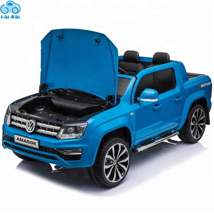 Licence VW AMAROK Double siège enfants batterie voiture avec 2.4G RC tour sur voiture enfants voiture électrique