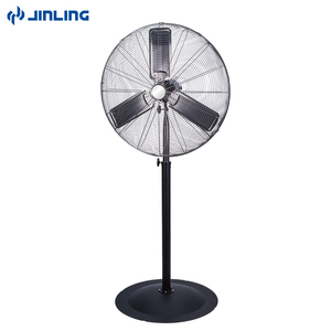 120V 220V <strong>JINLING</strong> 30&quot; Oscillating Industrial High Velocity Powerful Standing Pedestal Fan for Warehouse Garage 3 Blades