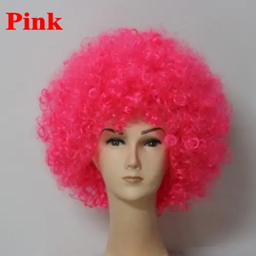 Parrucche rosa moda calda parrucca per feste parrucche per Fan sportivi
