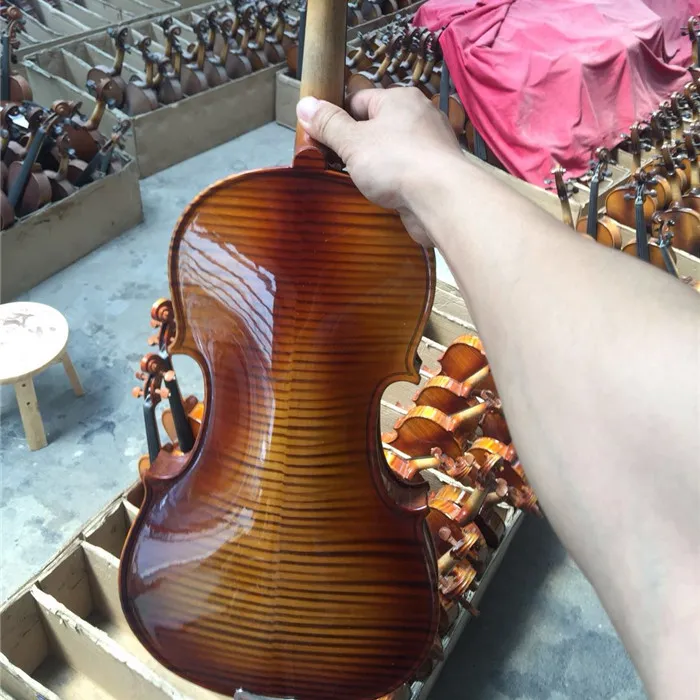 Preço barato tamanho completo violino de sólwood feito na china