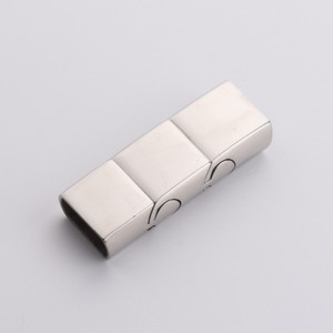 银316L不锈钢扣批发皮革饰品手镯制作磁性扣 - Product Image 3
