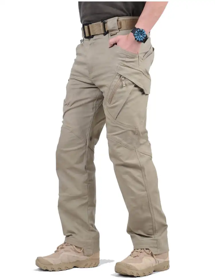 custom waterproof windbreaker 6 pocket camo hiking work nylon cargo trousers men pant for men