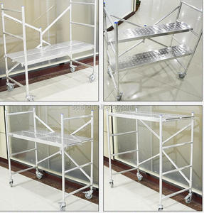 De aluminio de construcciones plegable Mini andamios en las escaleras