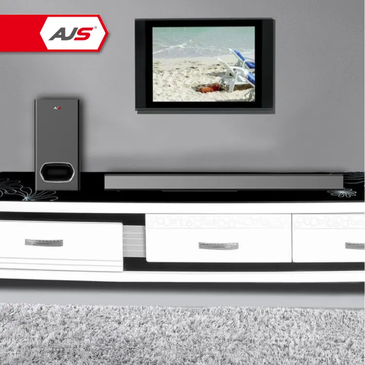 AJS de alta calidad SLIM altavoz 80 W de AUDIO DIGITAL SUBWOOFERS con barra de sonido con SUBWOOFER cable