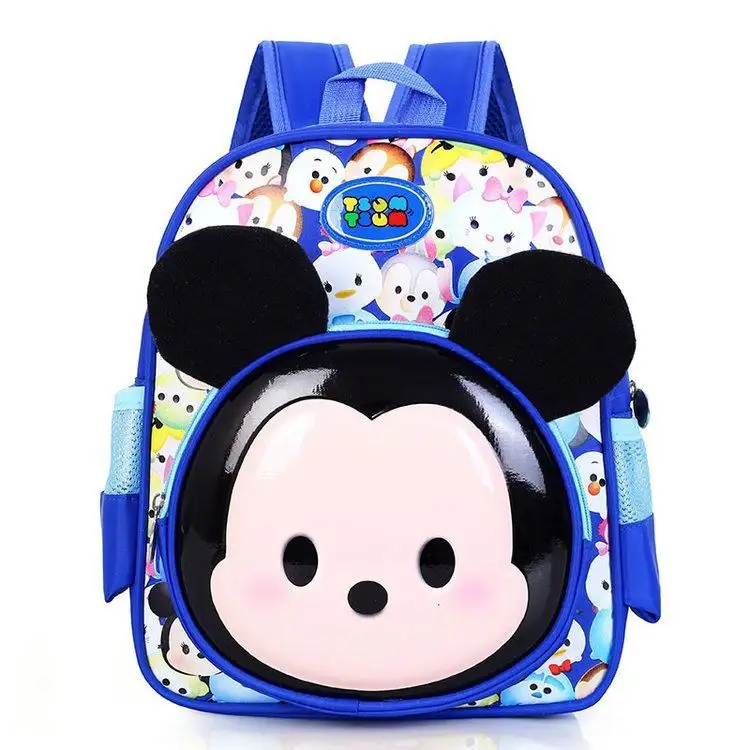 Animal Canvas Kindergarten School Bag for Baby Girls Boys Mickey Backpack