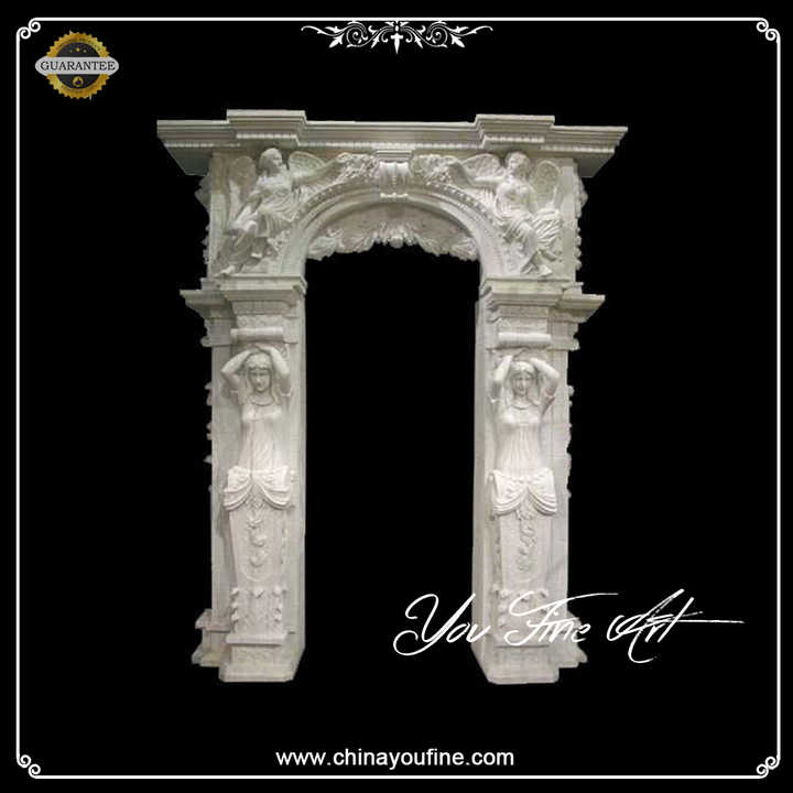 Hand Carved Marble Door Surround for Decor