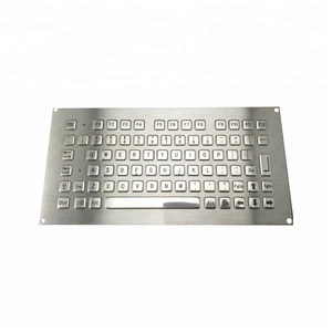 IP65 79键工业金属机械安装信息亭控制器USB接口金属键盘