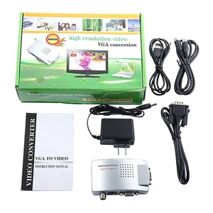 Convertidor de señal de vídeo VGA a BNC, caja de alta calidad para portátil, pc a tv, VGA a BNC