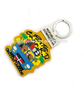 Caribbean Đảo Nam Châm Tùy Chỉnh Dominica Punta Cana Thằn Lằn Cao Su Keychain Lưu Niệm Tấm Dominica Quà Lưu Niệm - Product Image 3