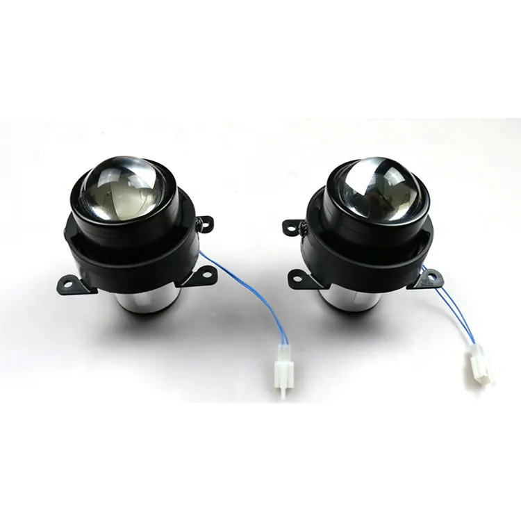 Kit de lentilles de projecteur lumineux antibrouillard HID, 2 pièces, éclairage LED pour voiture, lampe au xénon