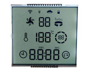 Monochromes LCD-Display 7 Segment 4-stelliges alpha numerisches LCD mit wasserdichtem Anschluss 18 PIN - Product Image 2