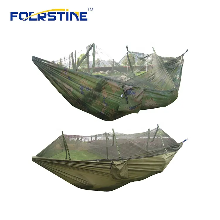 Ultra-Light Portable Camping HammockとMosquito Net Travel Camping Hiking Trip Parachute Hammock