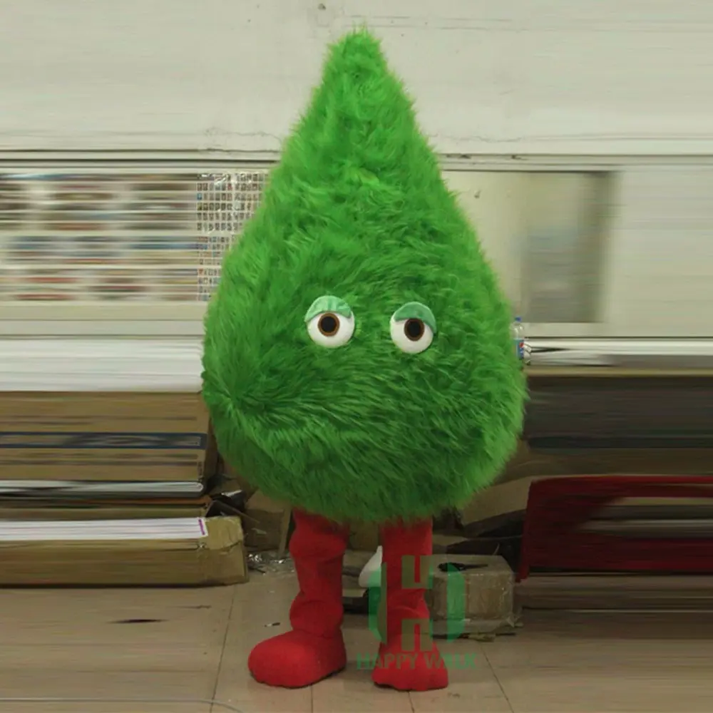 Mostro di peluche formato adulto albero a foglia verde del costume della mascotte