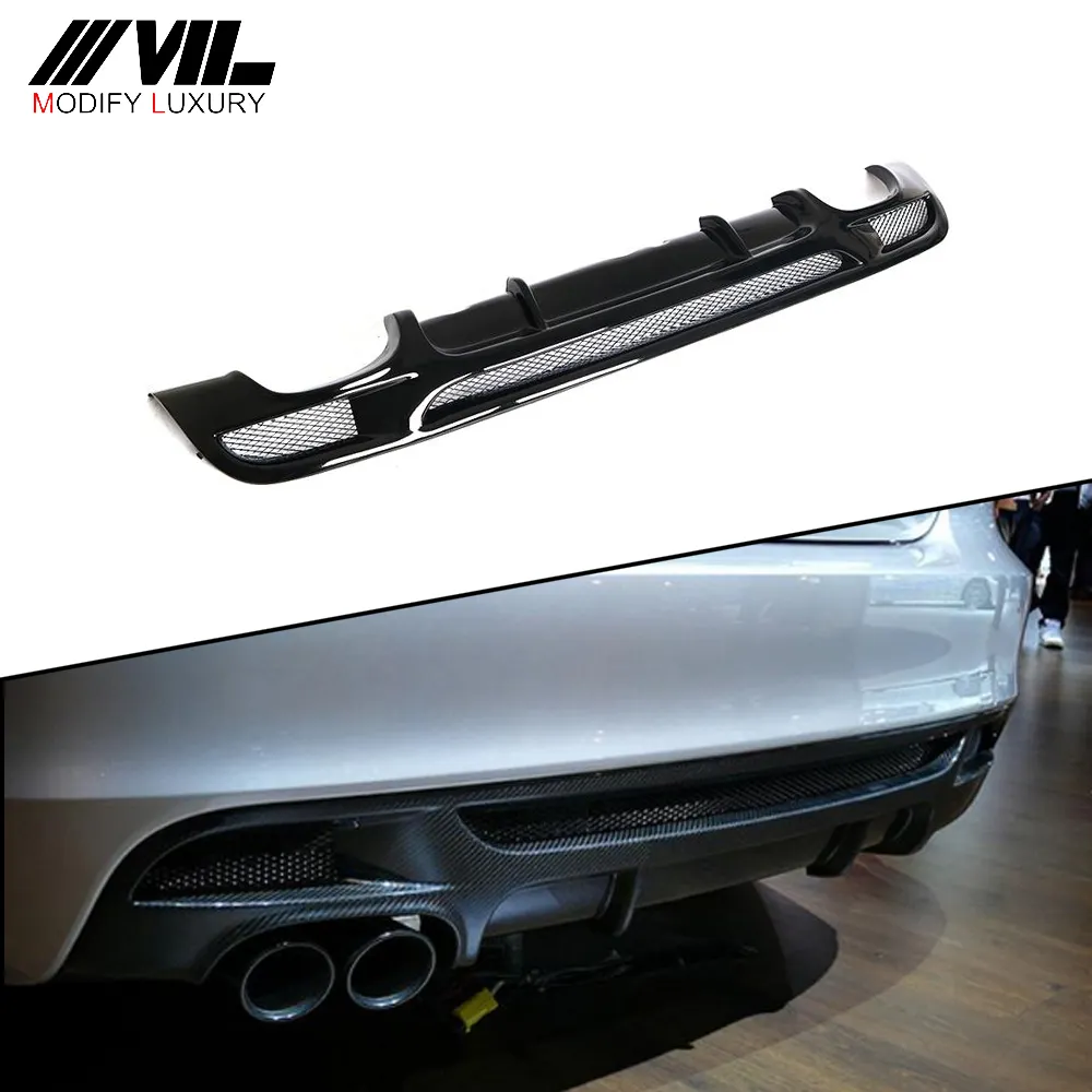 Negro brillante pintado parachoques trasero difusor para BMW E82 1M Base Coupe 2-puerta 2011UP