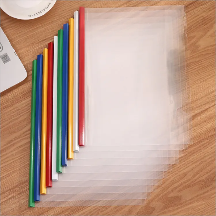 Pabrik Cina Buku Penutup Transparan Slide Bar Folder Stik File
