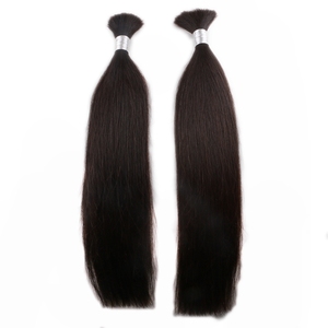 Xuchang Harmony saç 100 g/adet 18 "20" 22 "24" 26 "manikür hizalanmış bakire Remy saç demetleri doğal renk % 100% insan saçı toplu - Product Image 2