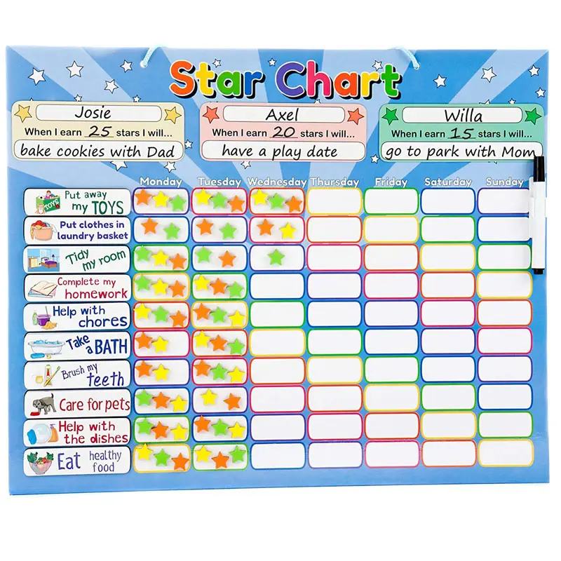 I Can Do It Reward Chore diagramm For Kids With Magnet
