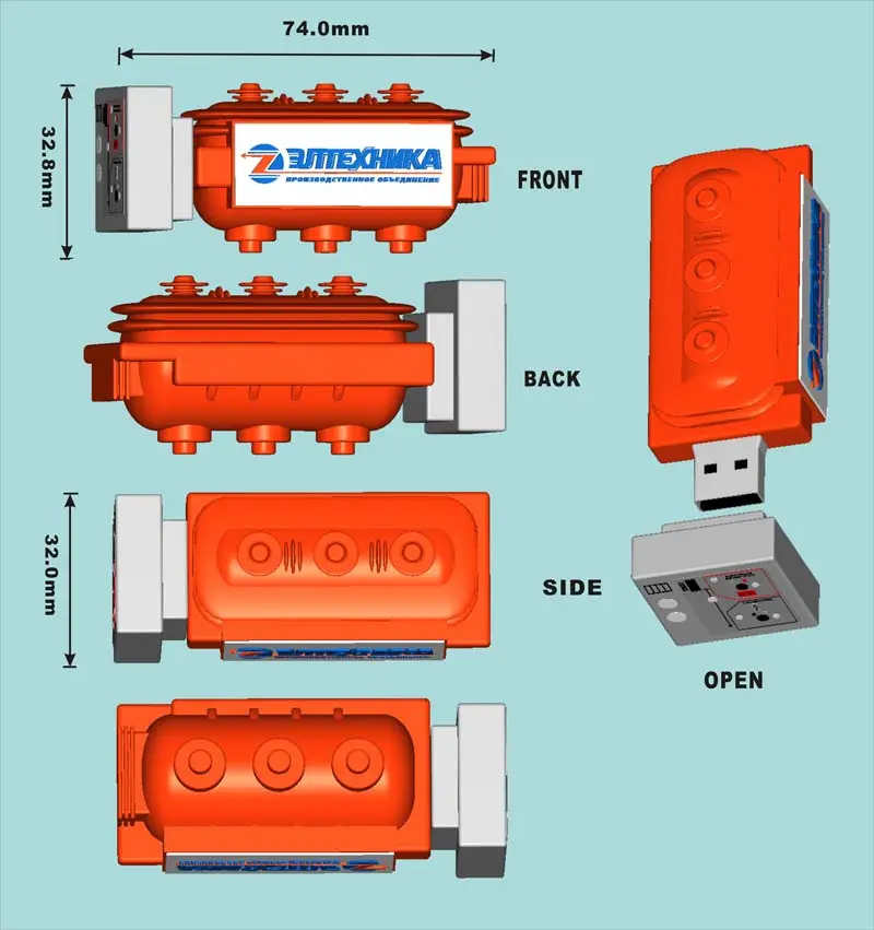 Unidad flash usb personalizada, dispositivo con logotipo promocional, 2gb, muestra gratis