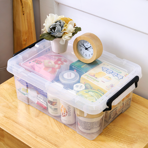 キッチン家庭用浴槽ビンplastikプラスチックPPケースコンテナ収納ボックス蓋付き