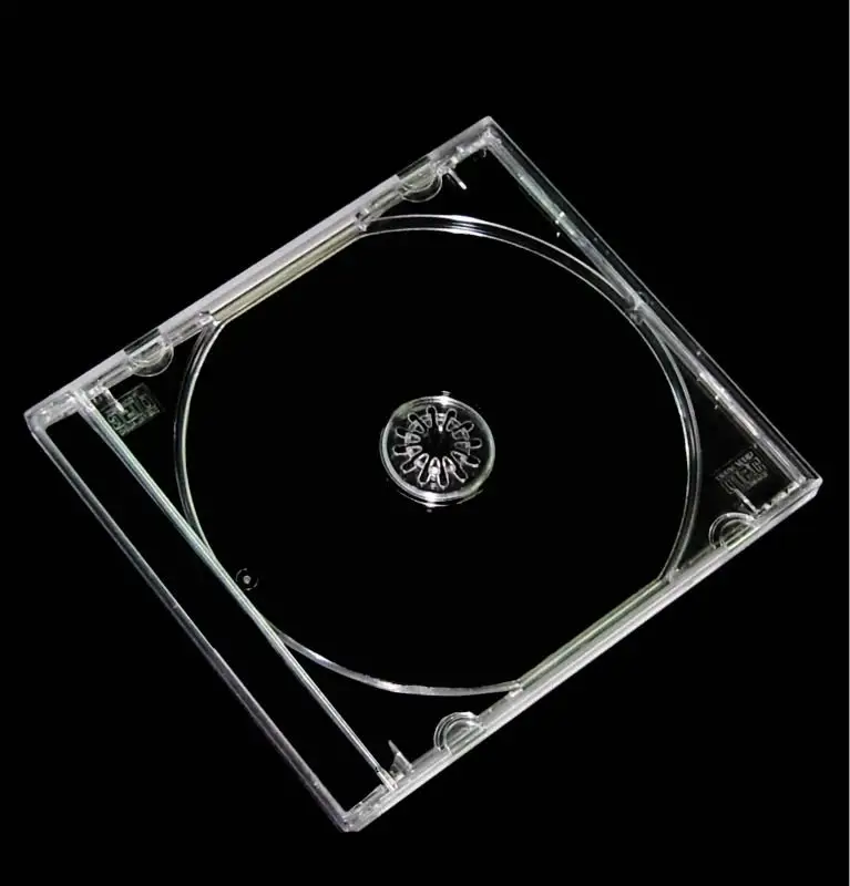 Commercio all'ingrosso cd jewel case top rated 5.2mm sottile custodia del cd