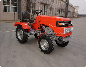 中国橙色新款农用拖拉机 12hp/15hp