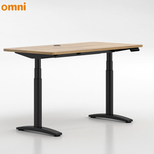 Escritorio de oficina moderno de 3 etapas con motor dual personalizado, fácil montaje, mesa de ordenador ajustable, estación de trabajo de pie