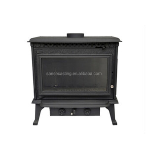 中国工厂直销铸铁木材燃烧加热炉与侧玻璃 BSC324-1 - Product Image 2