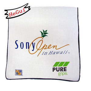 Embroidery Print Microfiber Waffle Golf <strong>Towels</strong> with Custom logo Grommet and Hook - Product Image 2
