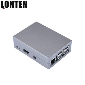 Lonten Raspberry Pi 3 Modelo B, modelo B +, de aluminio negro caso de plata RPI 3B Plus carcasa de Metal caja de plata Compatible con RPi 3 Modelo B - Product Image 2