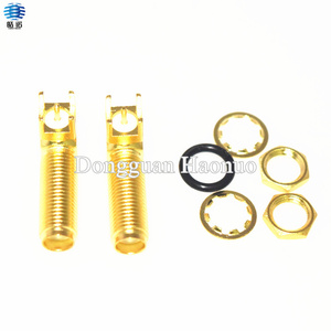 面板安装防水连接器射频连接器形状记忆合金母直角隔板印刷电路板安装端子连接器 - Product Image 4