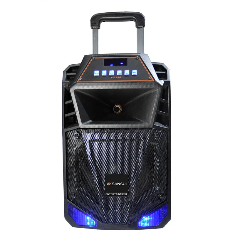 Stijlvolle Groothandel! 15 Inch Led Licht Beste Geluid Trolley Bluetooth Speaker