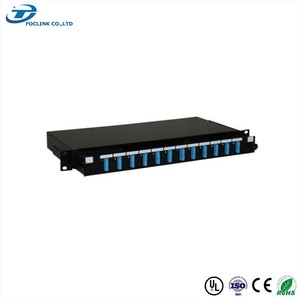 Panel de conexión de fibra óptica de 12 puertos y 12 núcleos LC ST multimodo 1U altura con conector SC para red FTTH GPRS SDK - Product Image 2