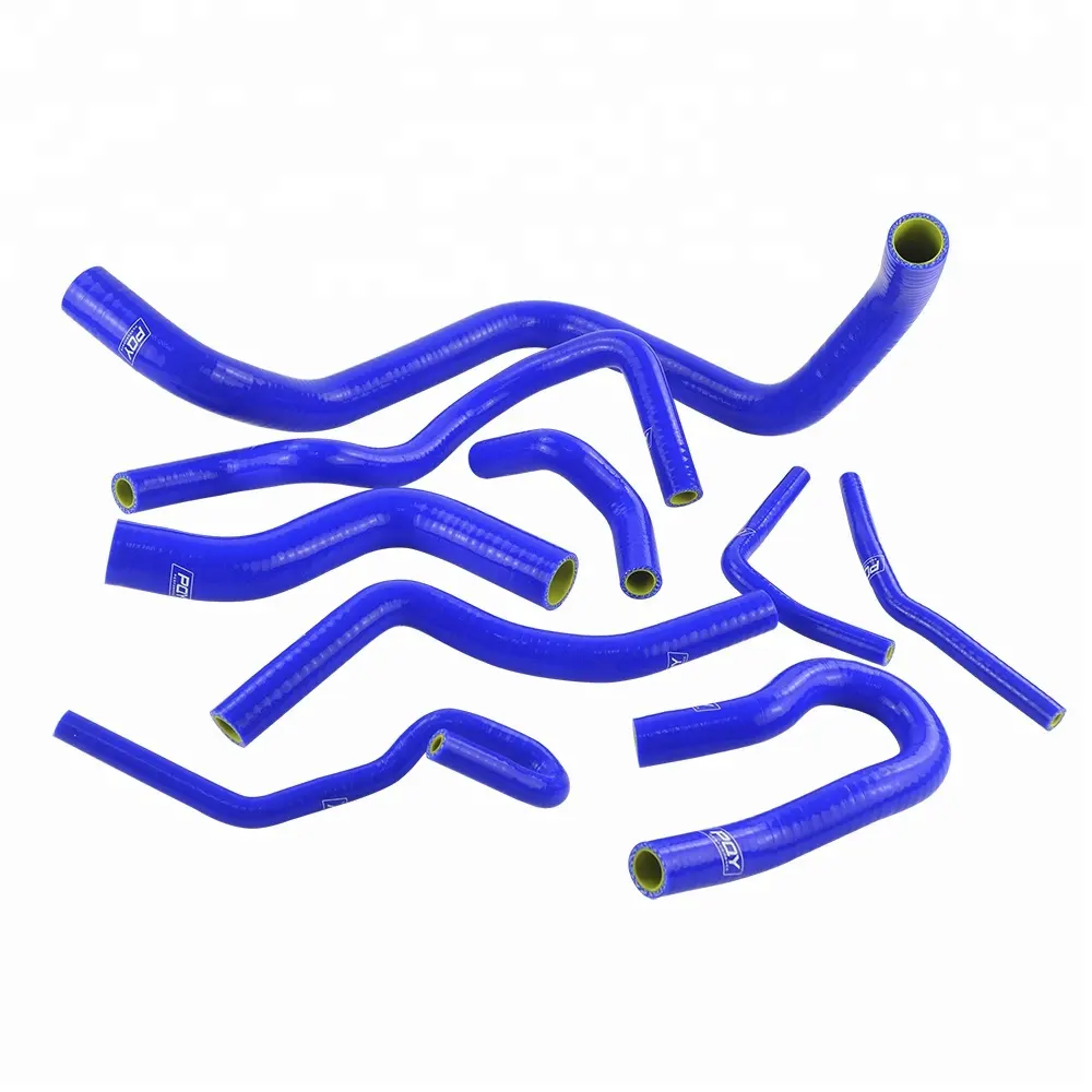 Mavi ve sarı D15/16 PQY logo Honda CIVIC SOHC D15 D16 EG EK 92-00 silikon radyatör soğutucu hortum, silikon hortum kiti