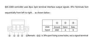DMX512 controller per scheda SD LED a 8 uscite per controller pixel pixel Decoder led pixel dot led