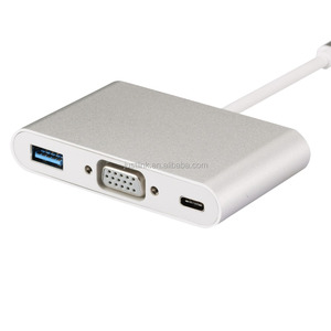 USB C适配器集线器类型C USB 3.1到VGA USB3.0带类型C PD的多端口数字AV适配器 - Product Image 5