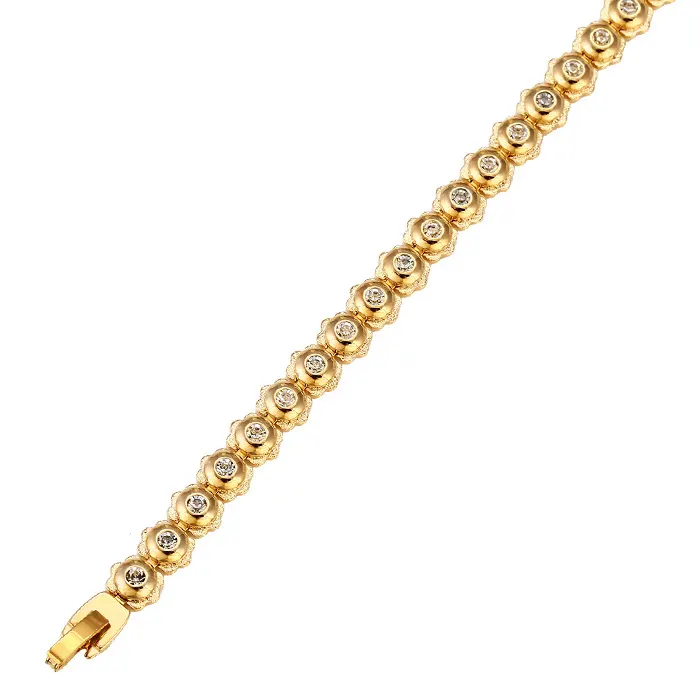 73305 Xuping fancy artificiale gioielli Ambientale Rame Strass bracciale in oro