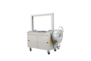 カートン用KZ-8060D HUALIAN自動高性能<span class=keywords><strong>PP</strong></span>プラスチック包装材料ベルト包装ストラップ機
