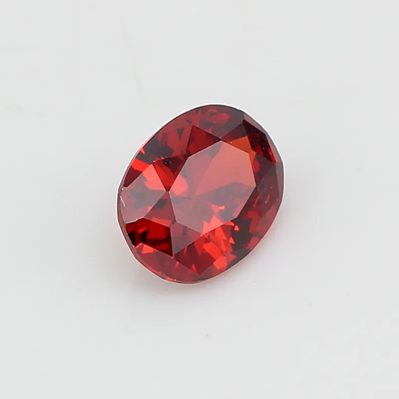 Cristal de cristal rojo sangre ovalado, calidad superior, precio al por mayor
