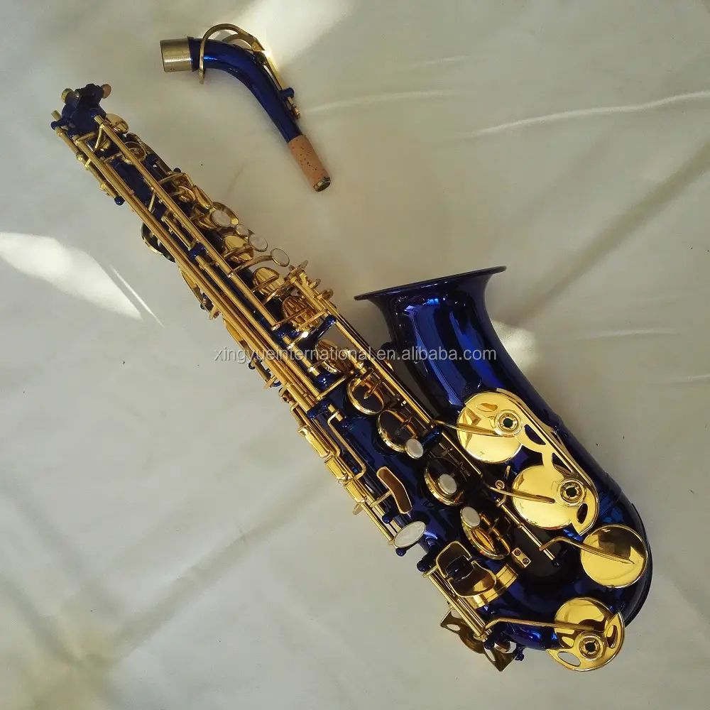 Blau saxophon günstige preis farbige saxophon für anfänger