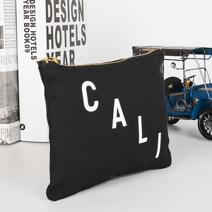 Çin fabrika toptan metal fermuar kese moda tuval fermuarlı çanta - Product Image 4