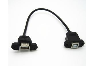 下降运输50厘米<span class=keywords><strong>USB</strong></span> 2.0 B母面板安装到迷你5针公向下角度延伸电缆