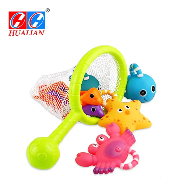 Hualian Baby Bath Toy,ตกปลาลอยSquirtsของเล่นตักน้ำ,bath Tubช้อนตกปลาเกมอ่างอาบน้ำห้องน้ำBath Time