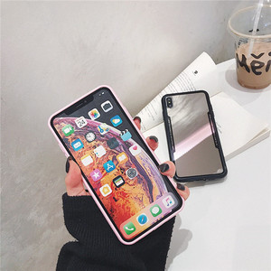高級かわいい3Dハードアクリルバックカウデビルホーンカバーミラー電話ケースiPhone7 6 6s 5 8 Plus X XS Max XR