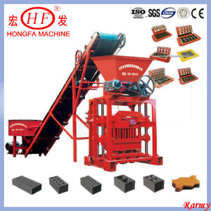 QTJ4-35B pequeña máquina de bloques de cemento/máquina de bloques de construcción de baja entrada/línea de producción fácil para hacer bloques de cemento - Product Image 3