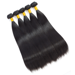 Malezya düz saç Demetleri 100% Insan Saç Uzatma Doğal Renk 3/4 Demetleri Düz Bakire Saç Örgüleri - Product Image 3