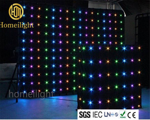 RGB LED-Bildschirm Video vorhang P18cm 3*4m IP65 Projektions leuchten für DJ Booth