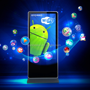 UHD 4K 55英寸免费支架 android 4G wifi 网络控制 LCD 视频广告电视亭为酒店购物商场餐厅