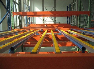 Fluxo De Caixa De Armazenamento de Metal Rolo de Estantes para Armazém Picking Equipamentos Sistema de Racks