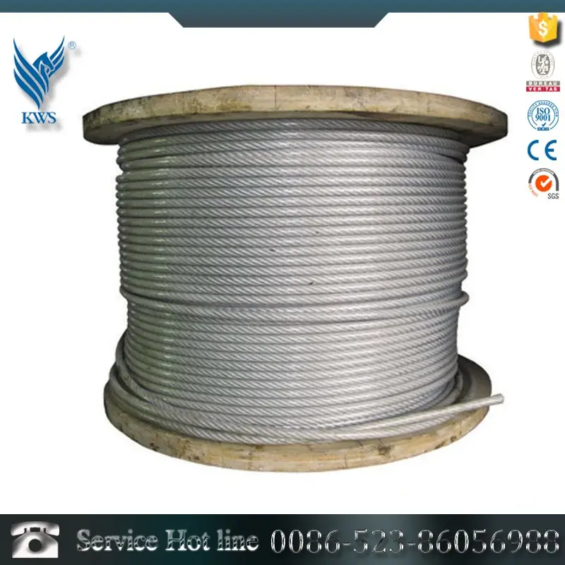 10mm stainless steel wire rope nylon coated