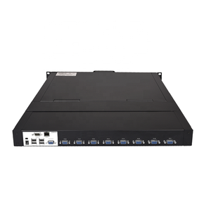 19'' LCD IP KVM Switch 8 Port VGA <strong>MT</strong>-<strong>VIKI</strong> 1U Rack KVM Drawer Console, LED KVM Switch Over Remote IP - Product Image 3